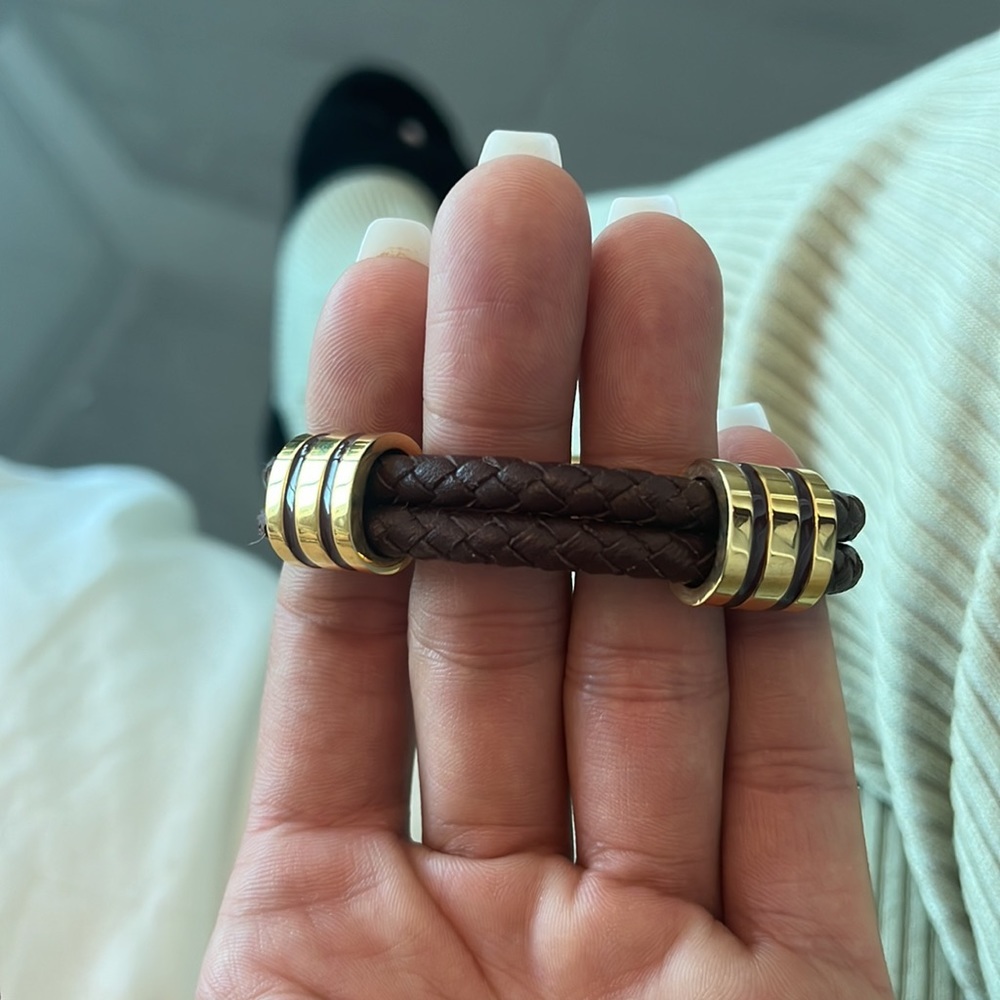 🎁Jewelry Bogo🎁 Brown Nappa Leather Bracelet - Picture 3 of 3